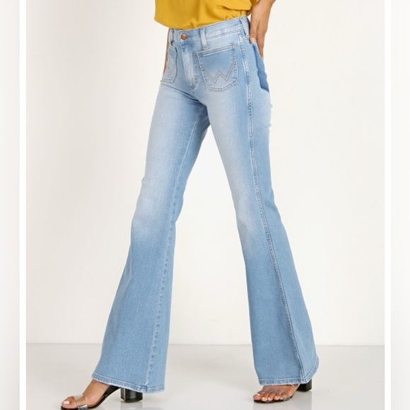 Free People X Wrangler Patch Pocket Flare Malibu. NWT - Picture 2 of 13